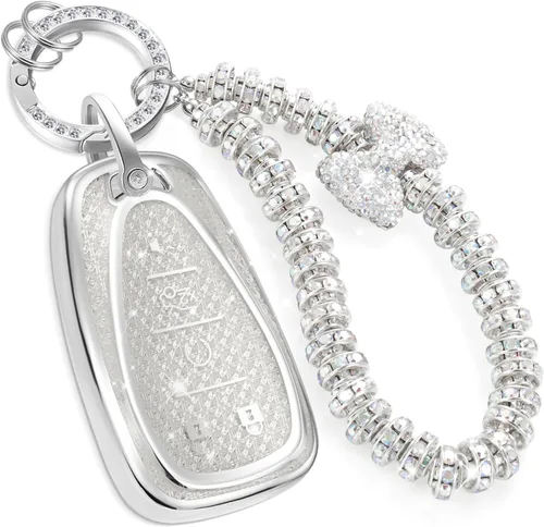Miniatura 65 de Funda para llavero Buick con llavero de pulsera de circonita de moda, diseño de diamantes encantadores funda suave para Avenir Envision Encore Chevy