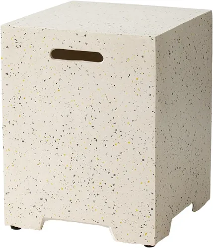 Miniatura 9 de COSIEST Mesa de tanque de propano para exteriores con diseño de grano de madera, mesa de tanque oculta exterior de 16 pulgadas, oculta el tanque