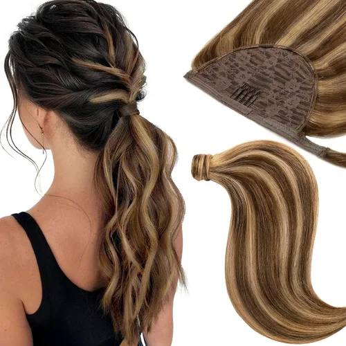 Miniatura 32 de Loxxy Extensiones de cabello con alambre, color negro natural, 14 pulgadas, 2.65 oz, 100% cabello humano real, extensión de cabello invisible
