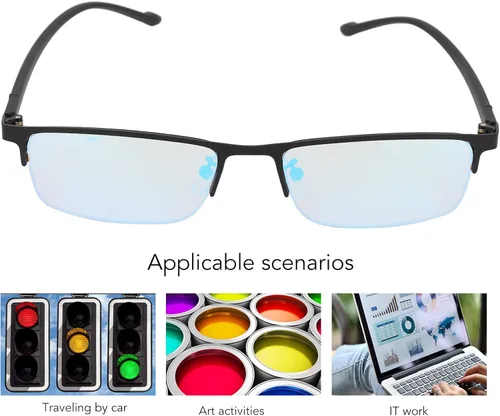 Miniatura 3 de Gafas correctoras para daltónico para hombres y mujeres, gafas de daltonismo rojo y verde con caja de almacenamiento