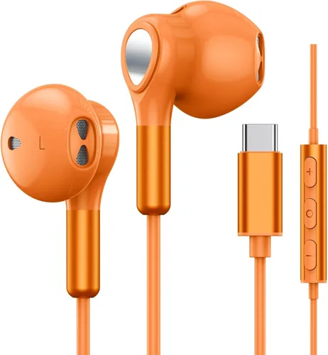 Miniatura 10 de Auriculares USB C para Samsung Galaxy S24 S23 Ultra S22 S21 FE S20 A54 A53 Auriculares USB C con Micrófono Control de Volumen Auriculares con Cable