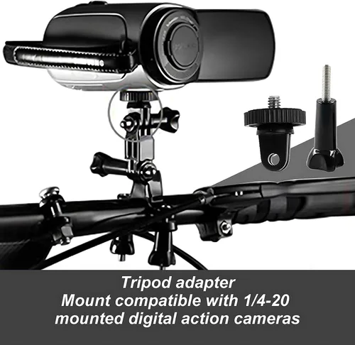 Miniatura 2 de Soporte de trípode de cámara para accesorio adaptador GoPro, 4 adaptadores de conversión de tornillo 1/4-20 para GoPro Hero12, Insta360 ONE Ace Pro