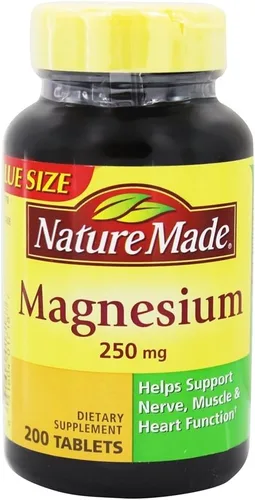 Miniatura 16 de Nature Made Óxido de magnesio 250 mg, suplementos de magnesio para hombres y mujeres, apoyo para la salud muscular, corazón, huesos y nervios, 200