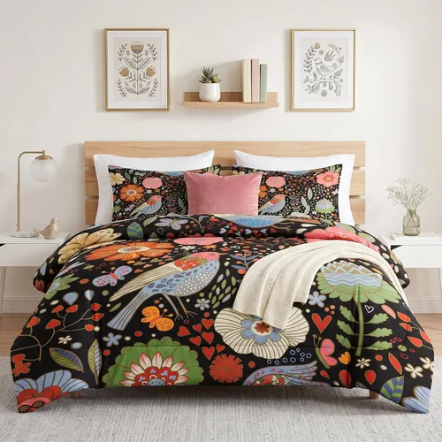 Miniatura 12 de Pamnest Juego de edredón tamaño Twin, ropa de cama suave retro vaquera occidental de 2 piezas para niños y adultos, juego de edredón estético