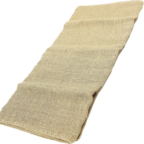 Miniatura 2 de 48 pulgadas x 15 pies en total 60 forros de arpillera para jardín, tejido suelto de yute para cama elevada, semilla de cobertura, mantillo y manta