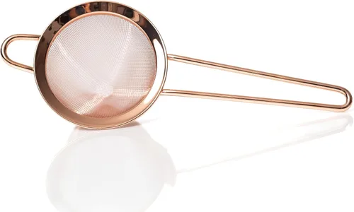 Miniatura 5 de Bull in China Fine Mesh Strainer with Handle - Antique Brass Finish Bar Hand Strainer Wire Mesh Cocktail Strainer Strainer for Bartending