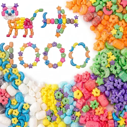 Miniatura 9 de Junkin Kit de 1000 piezas de fideos mágicos de espuma, manualidades, maíz, súper manualidades, bloques de construcción a granel, modelo, juguetes