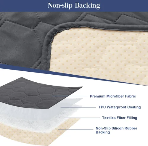 Miniatura 4 de Funda impermeable para sofá reclinable, funda antideslizante para silla reclinable, protector de muebles, funda de sofá lavable para perros y niños