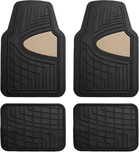 Alfombrillas para piso de automóvil FH-F11322 de FH GROUP, ultrarresistentes, goma de primera calidad, recortables