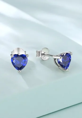 Miniatura 2 de Vito Aretes de plata de ley 925 con piedra natal para mujer, circonita cúbica hipoalergénica, regalo de cumpleaños para mamá, esposa, hija, abuela