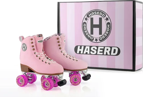 Miniatura 3 de Roller Skates for Women and Girls - Roller Skates for Rink, Artistic and Rhythmic Skating Indoor and Outdoor High Top Classic Double Row Skate Shoes