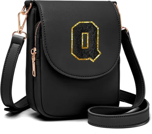 Miniatura 34 de Viverte Bolso Cruzado para Niñas Adolescentes Pequeñas, Bolso Inicial para Celular, Pequeña Cartera para Niños Pequeños, Bolso de Cuero con Tres