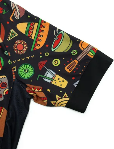 Miniatura 6 de Maillot de ciclismo hombres México manga corta verano bike camisas ciclismo cremallera completa con bolsillos carretera bicicleta ropa