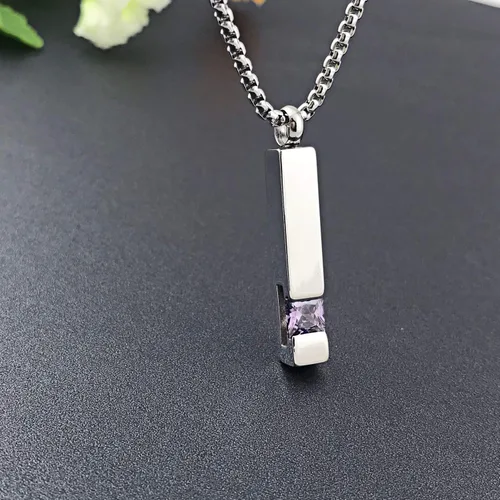 Miniatura 46 de YOUFENG collar con urna para cenizas, cubos de piedras natales, urna para cenizas humanas, collar de urna de cremación, relicario, recuerdo