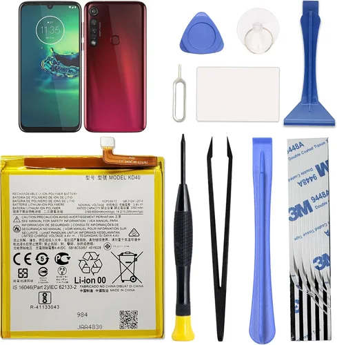 GREEN FUSION Solo para reemplazo de batería Moto G8 Plus, batería KD40 para Moto G8 Plus, con kit de herramientas de reparación