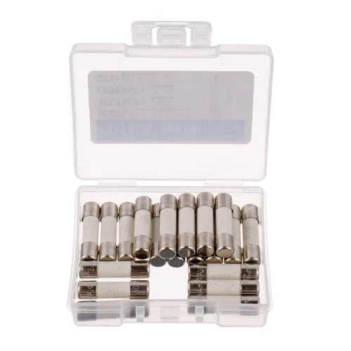 Miniatura 2 de BOJACK T2.5AL250V 0.197x0.787 in 2.5A 250V Fusibles de cerámica de soplado lento de 2.5 amperios 250 voltios 0.2x0.78 pulgadas fusibles de retardo