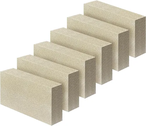 Miniatura 8 de Protalwell Ladrillos de fuego, tamaño 9 ″ x 4-1/2 ″ x 2-1/2 ″, paquete de 3, ladrillos de fuego aislantes, ladrillos refractarios de 2.5 pulgadas