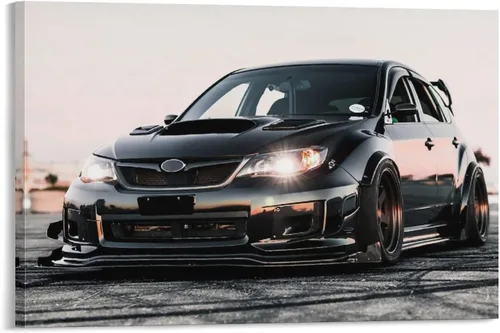 Miniatura 6 de Fbroceh Jdm - Póster de auto negro Wrx Sti Aesthetics, póster artístico y arte de pared, póster moderno para decoración de dormitorio familiar, 12 x