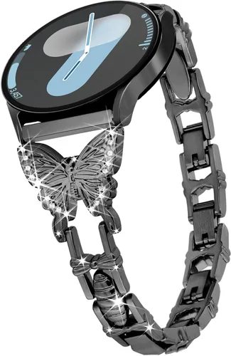 Galaxy Watch 7, 6, 5, 4, correa de 0.78 pulgadas (0.787 in), mariposa para Samsung Galaxy Watch 4, 5, 6, 7, FE de 1.575 pulgadas, 1.732 pulgadas,