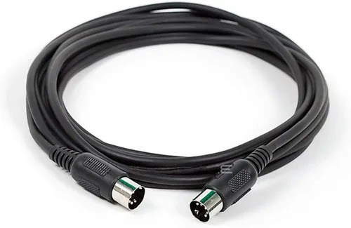 Miniatura 5 de Cable MIDI Monoprice - Conectores DIN de 5 pines, blindados, carcasas de conectores moldeadas, 28 AWG, 10 pies, negro