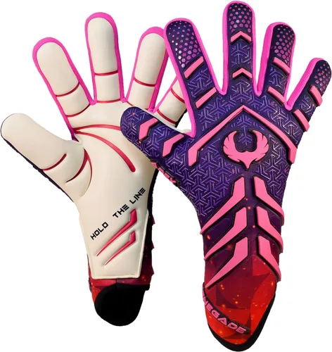 Miniatura 12 de Guantes de portero profesionales sin correa Renegade GK Apex (tallas 6-12, nivel 5.5) 4+5MM de agarre de contacto de corte negativo Guantes