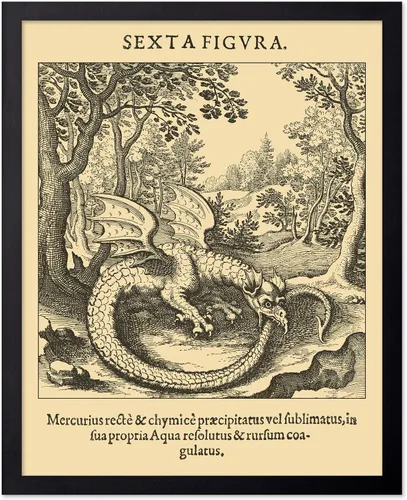 Miniatura 72 de Poster Master Póster astrológico clásico, impresión de ciencia vintage, regalo para artistas, amigos, el antiguo zodiaco de Egipto, rueda
