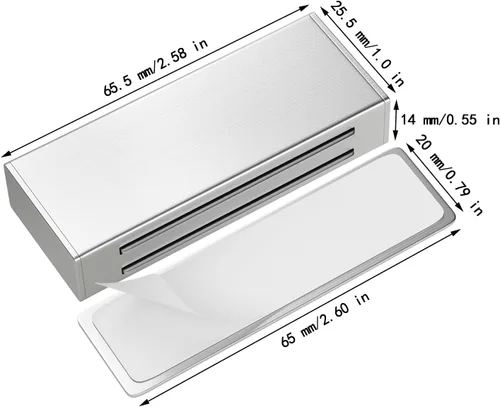 Miniatura 7 de Jiayi - Imanes adhesivos para puerta de gabinete, paquete de 4 cierres magnéticos para puerta de gabinete, cierre magnético adhesivo para gabinete