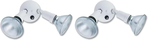 Miniatura 13 de Lithonia Lighting OFTH 300PR 120 P WH-M12 - Soporte ajustable doble PAR con atardecer a amanecer, 120 voltios, 300 vatios, color blanco