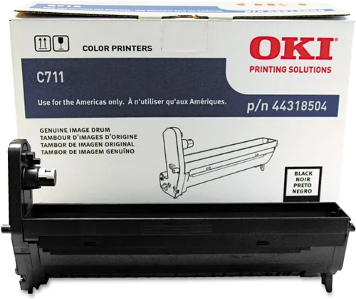 Oki Data 44318504 - Tambor de imagen para impresoras de la serie C711, rendimiento de 20000 páginas, color negro