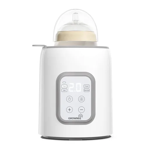 Miniatura 9 de Grownsy Calentador de biberones, calentador rápido de biberones para todos los biberones, calentador de leche para leche materna o fórmula, control