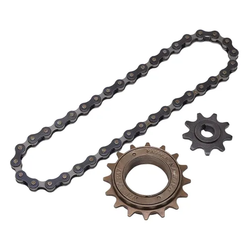 Miniatura 7 de Vbestlife Kit de cadena de rueda libre - Rueda libre de 16 dientes, piñón de 9 dientes, cadena de 38 secciones para accesorios de modificación