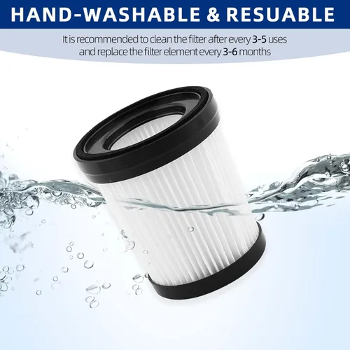 Miniatura 5 de Filtro de repuesto para aspiradora compatible con aspiradoras Fabuletta FSV001/FSV101, Girnoor G160/G165, Lubluelu 202, Oraimo OSV-102, VacLife