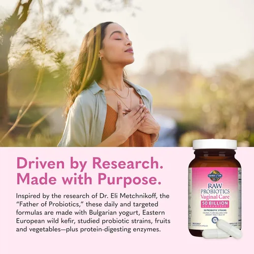 Miniatura 7 de Garden of Life: probióticos crudos para el cuidado vaginal de la mujer con acidophilus, probiótico que promueve el equilibrio de la levadura, salud