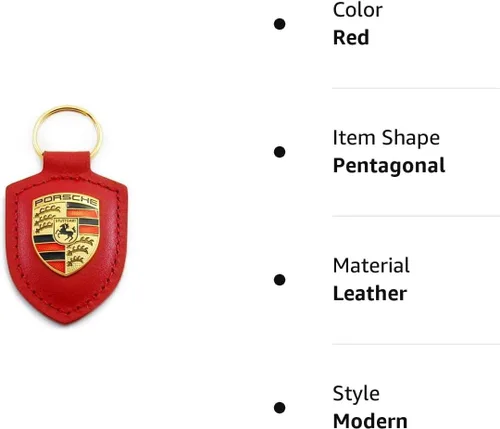 Miniatura 3 de Porsche Llavero Crest - Rojo