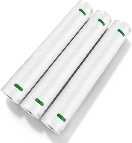 Miniatura 10 de MAGIC SEAL Bolsas selladoras al vacío, 3 rollos de bolsas texturizadas de sellado al vacío de 10 pulgadas x 16.4 pies para almacenamiento