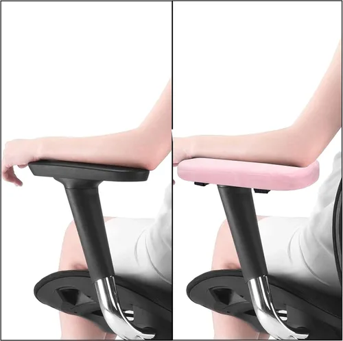 Miniatura 4 de MOSISO Reposabrazos para Silla (Paquete de 2), Fundas de Espuma Viscoelástica para Silla de Casa/Oficina, Cómodas Almohadillas para Brazos de Rosa