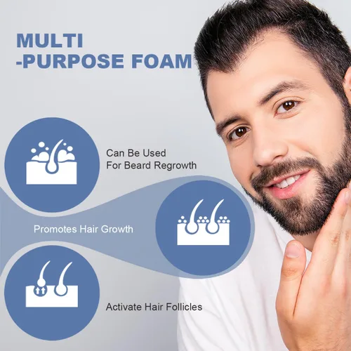 Miniatura 3 de FluMisch 5% de espuma de minoxidil para hombres, 5% biotina y 5% mininoxidil uso para el crecimiento del cabello, ralentiza la pérdida de cabello