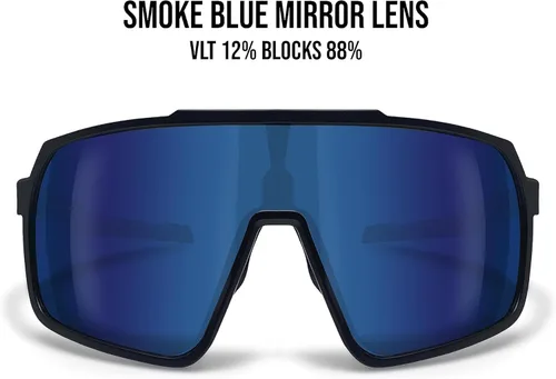 Miniatura 2 de Bertoni Deportes Ciclismo MTB Gafas De Sol Hombres Mujeres Antivaho Lente Óptica RX Portador Acc. - GEMINI NUEVO Negro mate/negro brillante - Lente