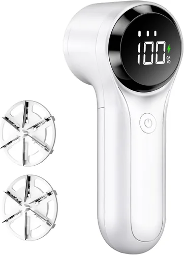 Buywoo Afeitadora de Tela, Removedor de Pelusas Eléctrico, Afeitadora de Pelusas Recargable, Esenciales Domésticos para Ropa, Tapicería, Muebles,
