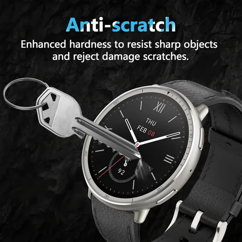 Miniatura 3 de 3 Pack for Amazfit Active 2 Screen Protector, Non-Tempered Glass Flexible Protection, HD Clear Protective Film