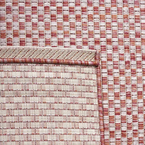 Miniatura 64 de SAFAVIEH Alfombra lavable al aire libre Courtyard Collection - 6'7" x 9'6", azul claro y gris claro, no desprende pelusa y fácil limpieza, ideal