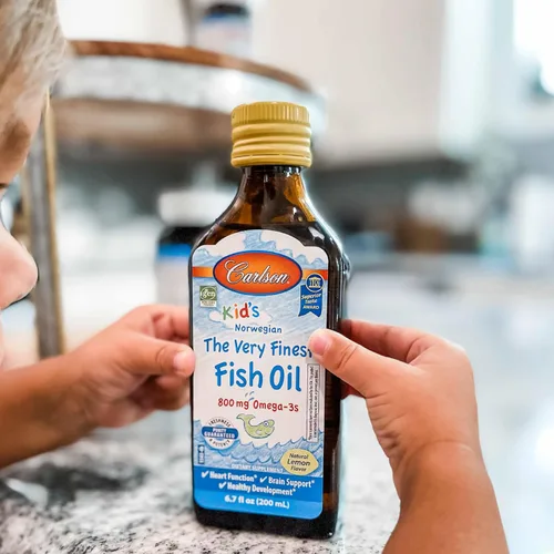 Miniatura 8 de Carlson - Líquido de aceite de pescado The Very Finest para niños, 800 mg de omega-3, noruego, aceite de pescado capturado en la naturaleza, líquido