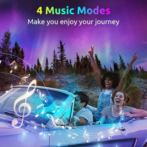 Miniatura 5 de Luces LED para interior de coche, tiras decorativas, atmósfera, ambiente, kits de iluminación