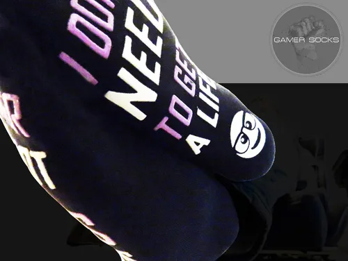 Miniatura 2 de Gamer - Calcetines Do Not Disturb, calcetines geniales para juegos y regalos novedosos de Navidad, calcetines de videojuegos locos