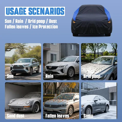 Miniatura 4 de GUNHYI - Funda para auto Toyota Custom Fit Toyota 86/GR86 impermeable para todo tipo de clima, cubierta exterior ligera para automóviles al aire