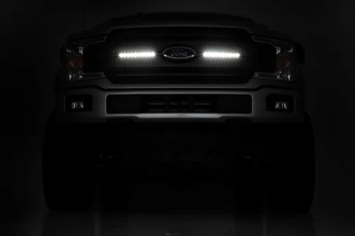 Miniatura 5 de Rough Country Barras de luz LED CREE Slimline Serie Negra de 10" Par - 70410ABL