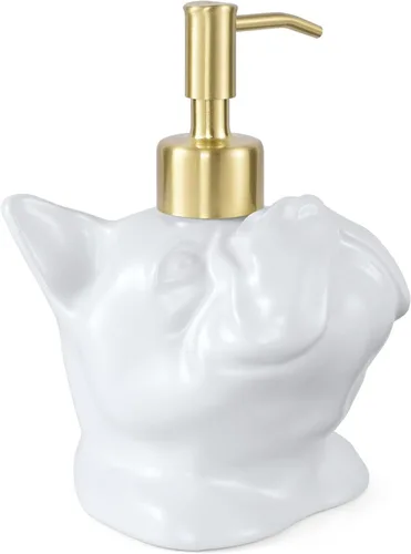 Miniatura 16 de Dispensador con Forma de Bulldog Francés de Jabón/Loción/Desinfectante de Manos Dispensador con Bomba de Cerámica de Acero Inoxidable Bulldog