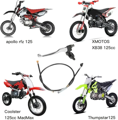 Miniatura 2 de YOXUFA Manillar 7/8 - Palanca de embrague izquierda y cable para 50cc 70cc 90cc 110cc 125cc 250cc SSR RFZ Tao Tao DB17 DB27 Coolster Baja Apollo