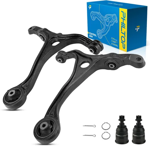 Miniatura 31 de PHILTOP Kit de suspensión delantera de 10 piezas, brazos de control inferiores con juntas de bola, eslabones de extremo de barra estabilizadora