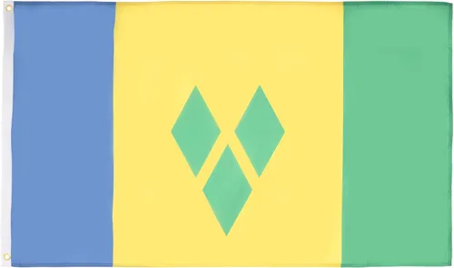 Miniatura 51 de AZ FLAG Juego de 5 banderas de Venezuela con parche – 35.4 x 23.6 in – Bandera Venezolana 7 estrellas 100% poliéster con ojales metálicos integrados